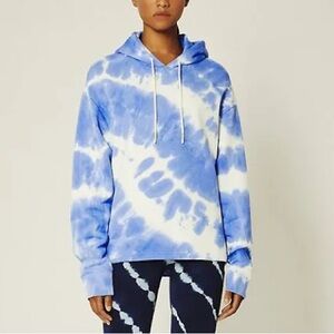 Tory Burch Blue Tie-Dye Hoodie